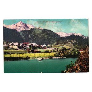 Markt Werfen Hohen Gebirge Vintage Postcard Purger Photochromic 9780 Germany